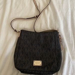 Used Michael Kors Monogram Crossbody Bag